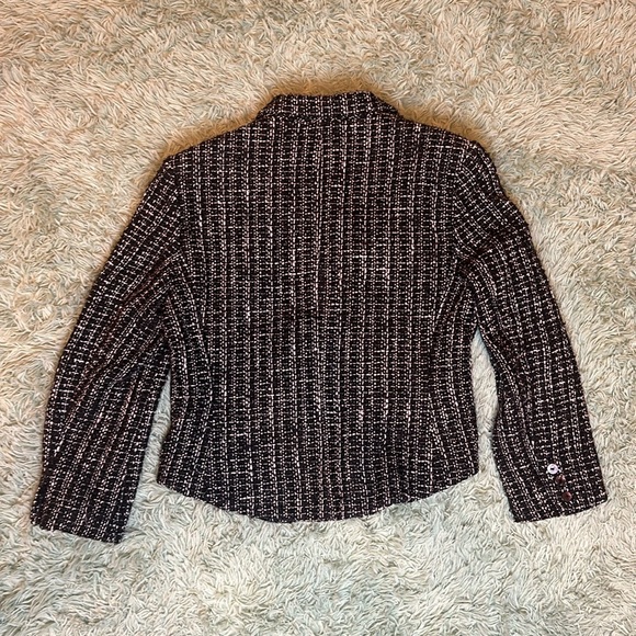 Nicola Italian-made Black and White Jacket Blazer Size 10 - Picture 7 of 11